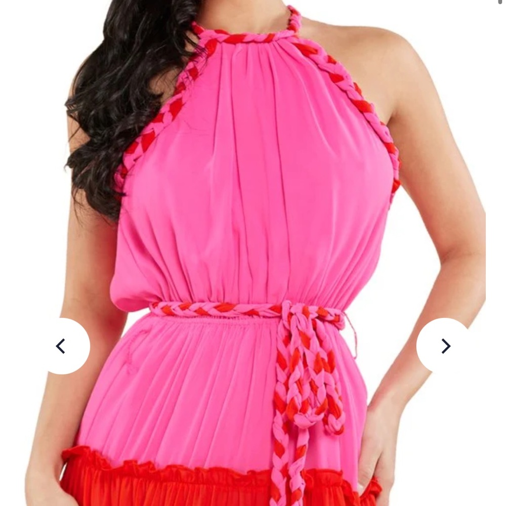 Latiste red pink dress Small